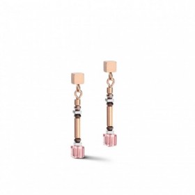 Boucles d'oreille GeoCUBE® shades of pink-lilac