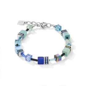 Bracelet GeoCUBE®, COEUR DE LION, cristaux bleu-vert