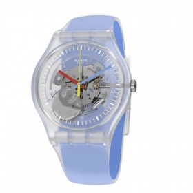 Montre SWATCH, CLEARLY BLUE STRIPED