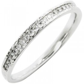 1/2 Alliance Or Gris 750 Millièmes, 0.15 carats