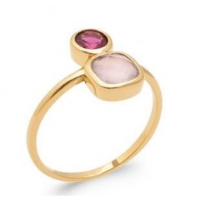 Bague Plaqué Or Jaune 750 Millièmes