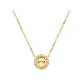 Collier Or Jaune 750 Millièmes, " Maison Girard, Les Boutons de Louise", diamant, Référence MG5A32JB2