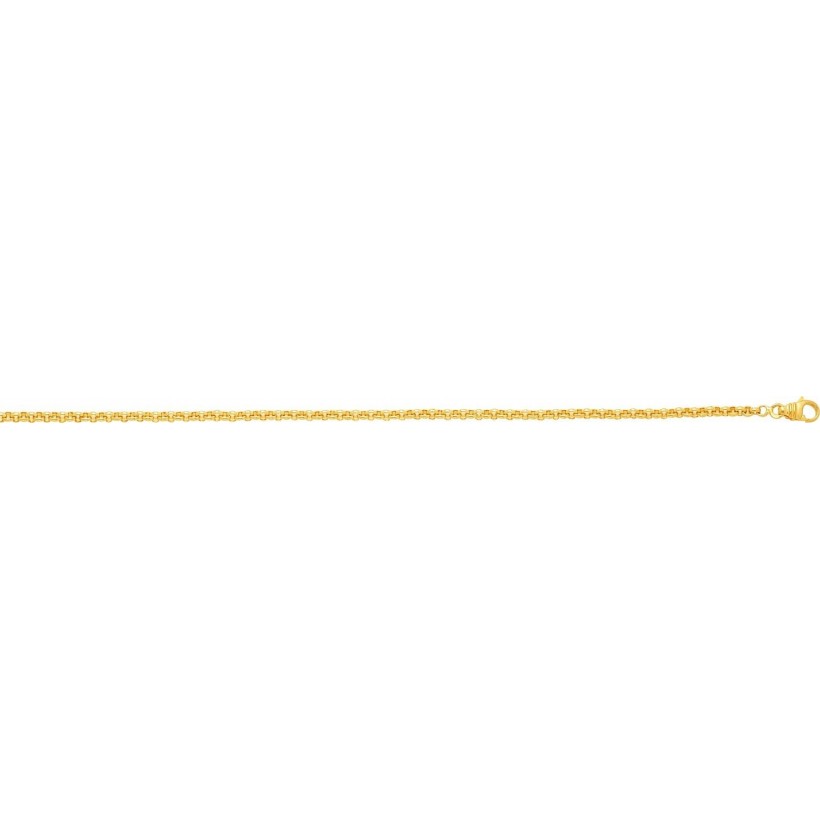 Bracelet Or jaune 750 Millièmes, Maille Jaseron, Référence C28