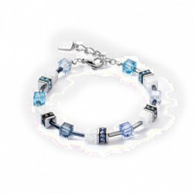 Bracelet GeoCUBE® Iconic Nature bleu blanc