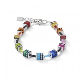 Bracelet GeoCUBE® Coeur de Lion,  classique polaris & strass multicolore