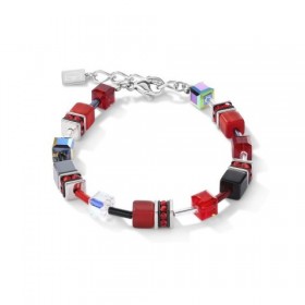Bracelet GeoCUBE®, COEUR DE LION, Cristaux  rouge-hématite