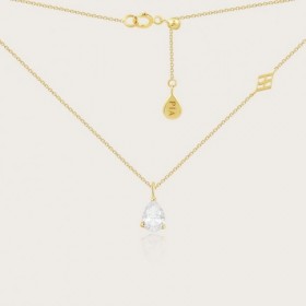 Collier Or Jaune 375 millièmes, 9 carats, Collection PIA, Oxyde de Zirconium