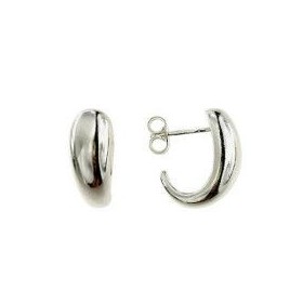 Boucles d'Oreilles Argent OP Jonc UNI ALLONGE