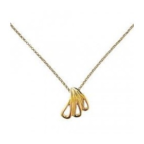 Collier Plaqué Or PALMY TRI PM - 40cm