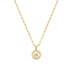 Collier LÉGENDE petit Trèfle Nacre