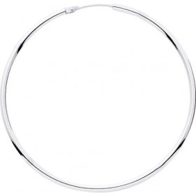 Paire de Créoles Or gris 750 millièmes, référence 3151G