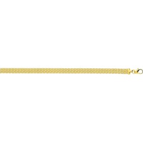 Bracelet or jaune 750 millièmes, maille fantaisie, référence 558/18