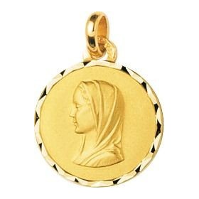 Médaille Or Jaune 750 Millièmes, Vierge, référence 37515